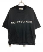 Licht Bestrebenリヒトベシュトレーベン）の古着「サイドベントエンブロイダリーTシャツ」｜ブラック