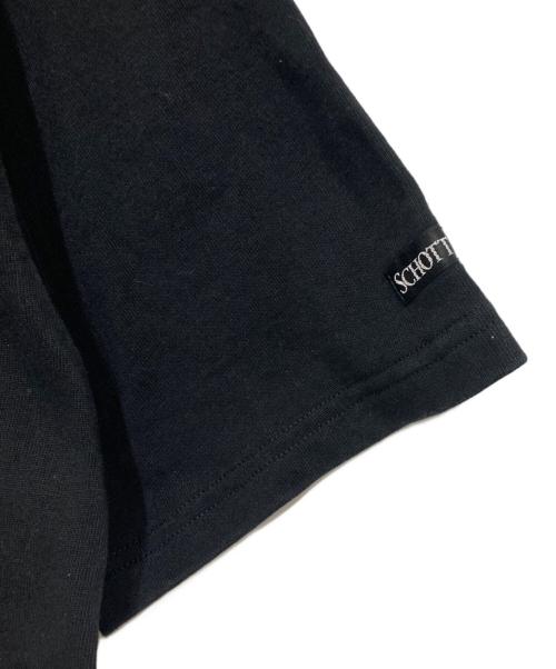 SCHOTT BROS.（ショットブロス）SCHOTT BROS. (ショットブロス) LEATHER POCKET T ブラック サイズ:XLの古着・服飾アイテム