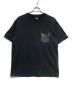 SCHOTT BROS.（ショットブロス）の古着「LEATHER POCKET T」｜ブラック