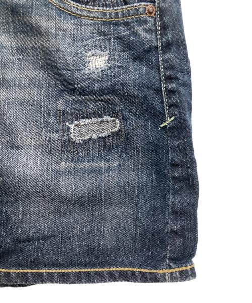 EVISU（エヴィス）EVISU (エヴィス) PUMA (プーマ) 00’sコラボミニミニスカート インディゴ サイズ:W26の古着・服飾アイテム