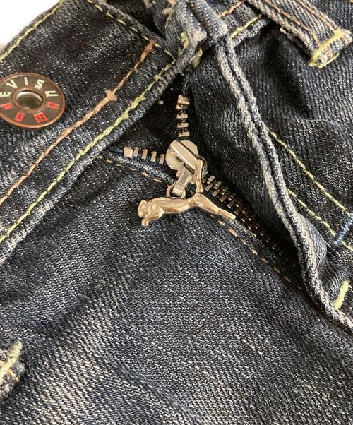 EVISU（エヴィス）EVISU (エヴィス) PUMA (プーマ) 00’sコラボミニミニスカート インディゴ サイズ:W26の古着・服飾アイテム