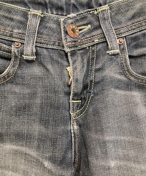 EVISU（エヴィス）EVISU (エヴィス) PUMA (プーマ) 00’sローライズデニムスキニーパンツ インディゴ サイズ:W26の古着・服飾アイテム