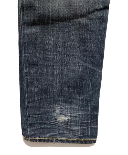 EVISU（エヴィス）EVISU (エヴィス) PUMA (プーマ) 00’sローライズデニムスキニーパンツ インディゴ サイズ:W26の古着・服飾アイテム