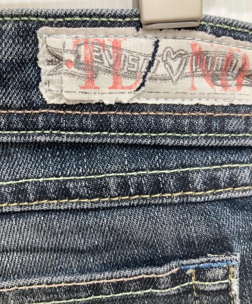 EVISU（エヴィス）EVISU (エヴィス) PUMA (プーマ) 00’sローライズデニムスキニーパンツ インディゴ サイズ:W26の古着・服飾アイテム