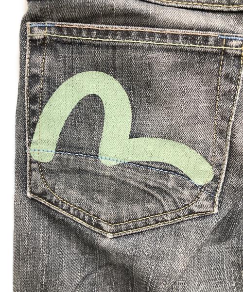 EVISU（エヴィス）EVISU (エヴィス) PUMA (プーマ) 00’sローライズデニムスキニーパンツ インディゴ サイズ:W26の古着・服飾アイテム