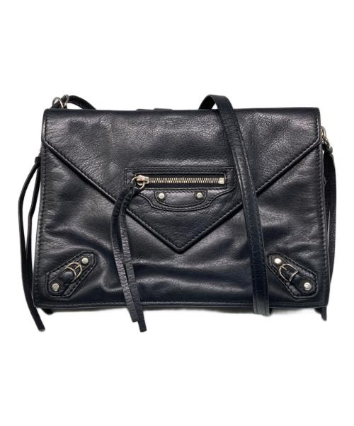 BALENCIAGA（バレンシアガ）BALENCIAGA (バレンシアガ) ペーパートリプルショルダーバッグ ブラックの古着・服飾アイテム