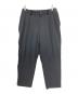 and wander（アンドワンダー）の古着「plain tapered stretch pants/タックナイロンパンツ」｜グレー