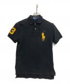 POLO RALPH LAURENポロ・ラルフローレン）の古着「ビッグポニーポロシャツ」｜ブラック