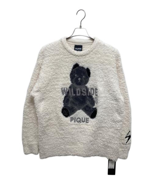 gelato pique（ジェラートピケ）gelato pique (ジェラートピケ) WILDSIDE (ワイルドサイド) Bear JQD Pullover./ルームウェア ホワイト サイズ:M 未使用品の古着・服飾アイテム