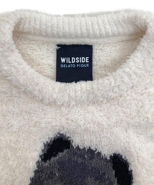 gelato pique（ジェラートピケ）gelato pique (ジェラートピケ) WILDSIDE (ワイルドサイド) Bear JQD Pullover./ルームウェア ホワイト サイズ:M 未使用品の古着・服飾アイテム