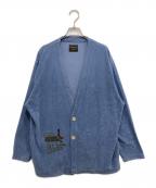 BYGLADHANDバイグラッドハンド）の古着「HORSE HEAD CARDIGAN」｜ブルー
