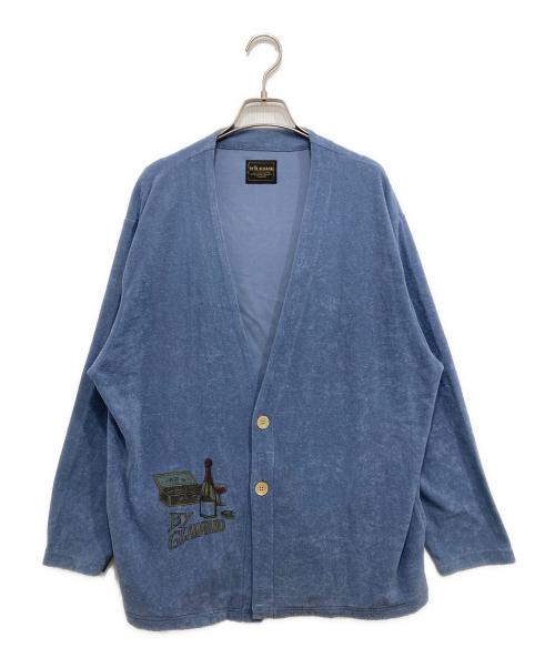 BYGLADHAND（バイグラッドハンド）BYGLADHAND (バイグラッドハンド) HORSE HEAD CARDIGAN ブルー サイズ:Lの古着・服飾アイテム