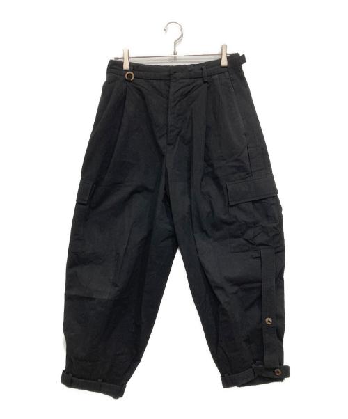 SOSHIOTSUKI（ソウシ オオツキ）SOSHIOTSUKI (ソウシ オオツキ) NORFOLK CARGO TROUSERS ブラック サイズ:SIZE44の古着・服飾アイテム