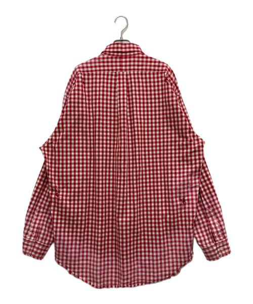 NAUTICA（ノーティカ）NAUTICA (ノーティカ) ダメージ加工チェックシャツ レッド サイズ:Lの古着・服飾アイテム
