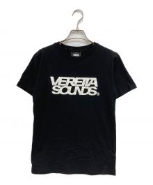 veretta sounds（ベレッタサウンズ）の古着「ロゴTシャツ」｜ブラック