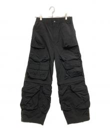 DIESEL（ディーゼル）の古着「P-STAINDナイロンカーゴパンツ」｜ブラック