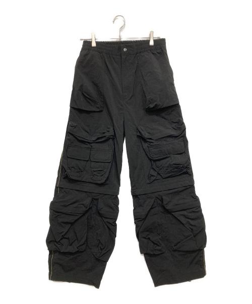 DIESEL（ディーゼル）DIESEL (ディーゼル) P-STAINDナイロンカーゴパンツ ブラック サイズ:SIZE44の古着・服飾アイテム