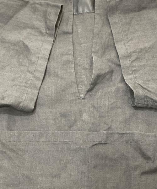 MONKEY TIME（モンキータイム）MONKEY TIME (モンキータイム) ラミーディープVネックショートスリーブシャツ ブラック サイズ:XLの古着・服飾アイテム