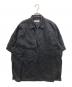 MONKEY TIME（モンキータイム）の古着「ラミーディープVネックショートスリーブシャツ」｜ブラック