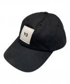 Y-3ワイスリー）の古着「SQUARE LABEL CAP」｜ブラック