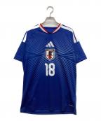 adidasアディダス）の古着「サッカーレプリカユニフォーム/ゲームシャツ」｜ブルー