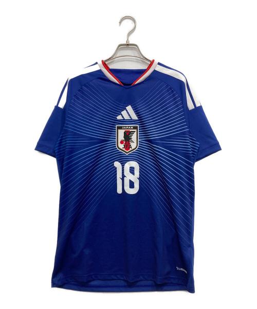 adidas（アディダス）adidas (アディダス) サッカーレプリカユニフォーム/ゲームシャツ ブルー サイズ:Lの古着・服飾アイテム