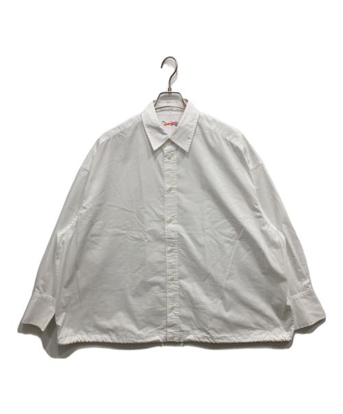 Spick and Span（スピック＆スパン）Spick and Span (スピック＆スパン) CO/PEヘムギャザーシャツ /長袖シャツ ホワイト サイズ:FREEの古着・服飾アイテム