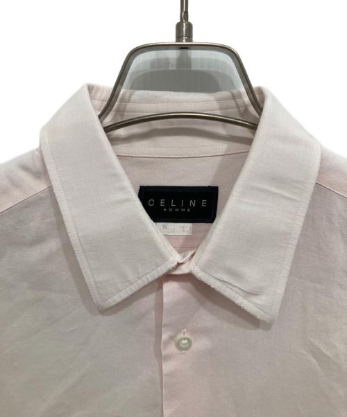 CELINE（セリーヌ）CELINE (セリーヌ) コットンリネン半袖シャツ ピンク サイズ:不明の古着・服飾アイテム