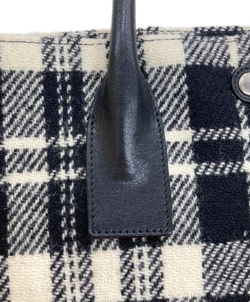 Saint Laurent Paris（サンローランパリ）Saint Laurent Paris (サンローランパリ) リヴ・ゴーシュ トートバッグ ブラック×ベージュの古着・服飾アイテム