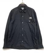 THE NORTH FACEザ ノース フェイス）の古着「長袖ナイロンスナップシャツ」｜ブラック