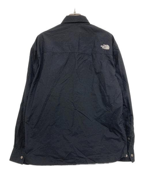 THE NORTH FACE（ザ ノース フェイス）THE NORTH FACE (ザ ノース フェイス) 長袖ナイロンスナップシャツ ブラック サイズ:Sの古着・服飾アイテム