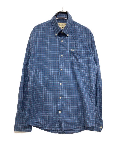 Barbour（バブアー）Barbour (バブアー) ボタンダウンチェックシャツ ブルー サイズ:S(UKサイズ)の古着・服飾アイテム