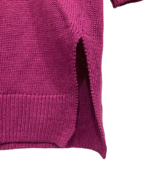 Traduire（トラデュイール）Traduire (トラデュイール) リネンニットカーディガン パープル サイズ:34 未使用品の古着・服飾アイテム