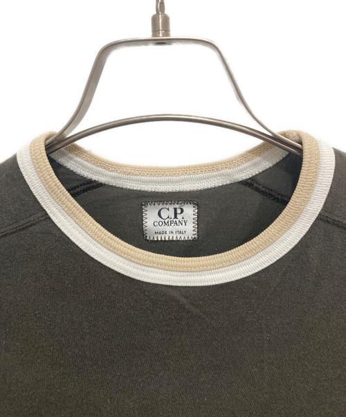 C.P COMPANY（シーピーカンパニー）C.P COMPANY (シーピーカンパニー) リンガーTシャツ ブラウン サイズ:Lの古着・服飾アイテム