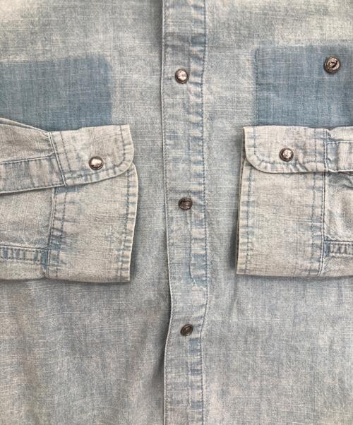 DIESEL（ディーゼル）DIESEL (ディーゼル) シャンブレーシャツ ブルー サイズ:Lの古着・服飾アイテム