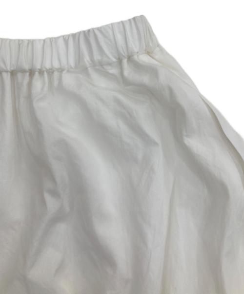 ENFOLD（エンフォルド）ENFOLD (エンフォルド) TUCK-HEM SKIRT ホワイト サイズ:36の古着・服飾アイテム