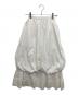 ENFOLD（エンフォルド）の古着「TUCK-HEM SKIRT」｜ホワイト