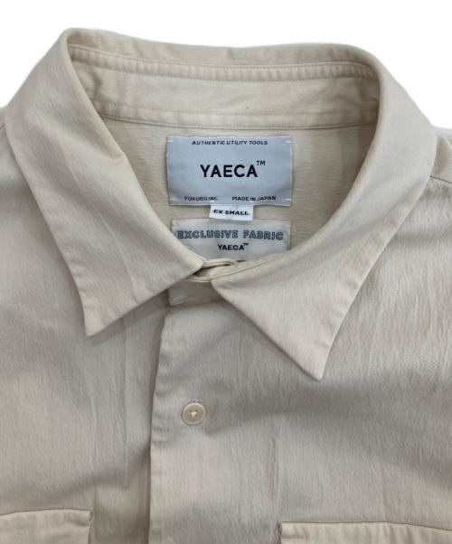YAECA（ヤエカ）YAECA (ヤエカ) COMFORT SHIRT RAGLAN WIDE ベージュ サイズ:XSの古着・服飾アイテム