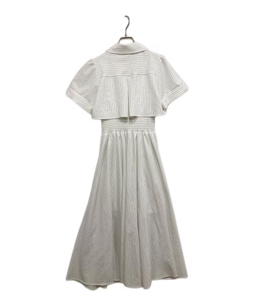 rienda（リエンダ）rienda (リエンダ) バストフレアワンピース ホワイト サイズ:Sの古着・服飾アイテム