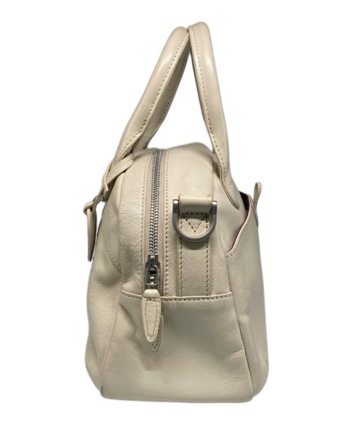 AVIREX（アヴィレックス）AVIREX (アヴィレックス) VARSITY LEATHER MINI－BOSTON BAG/2WAYミニボストンバッグ ホワイトの古着・服飾アイテム