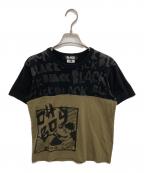 BLACK COMME des GARCONSブラックコムデギャルソン）の古着「ミッキープリントTシャツ」｜ブラック