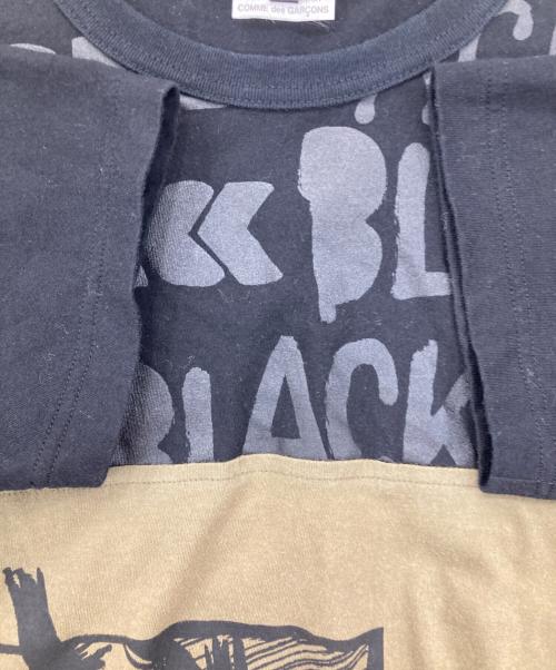 BLACK COMME des GARCONS（ブラックコムデギャルソン）BLACK COMME des GARCONS (ブラックコムデギャルソン) ミッキープリントTシャツ ブラック サイズ:Sの古着・服飾アイテム