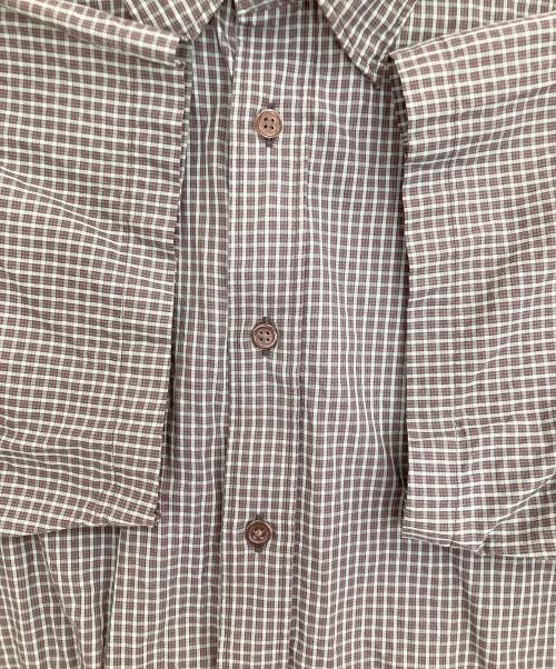 THE SEED BY WILLY CHAVARRIA（ザ シード バイ ウィリーチャバリア）THE SEED BY WILLY CHAVARRIA (ザ シード バイ ウィリーチャバリア) GRAPE SHIRTS CHECKED/半袖チェックシャツ グレー サイズ:Freeの古着・服飾アイテム