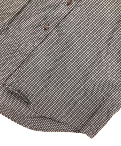 THE SEED BY WILLY CHAVARRIA（ザ シード バイ ウィリーチャバリア）THE SEED BY WILLY CHAVARRIA (ザ シード バイ ウィリーチャバリア) GRAPE SHIRTS CHECKED/半袖チェックシャツ グレー サイズ:Freeの古着・服飾アイテム