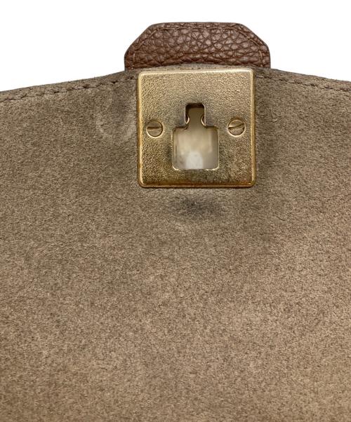 FURLA（フルラ）FURLA (フルラ) レザーショルダーバッグ ブラウンの古着・服飾アイテム