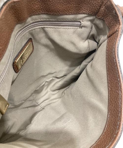 FURLA（フルラ）FURLA (フルラ) レザーショルダーバッグ ブラウンの古着・服飾アイテム