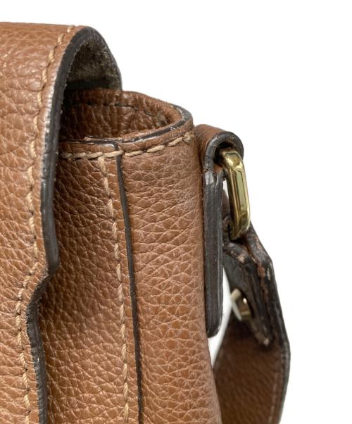 FURLA（フルラ）FURLA (フルラ) レザーショルダーバッグ ブラウンの古着・服飾アイテム