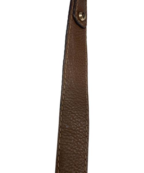 FURLA（フルラ）FURLA (フルラ) レザーショルダーバッグ ブラウンの古着・服飾アイテム