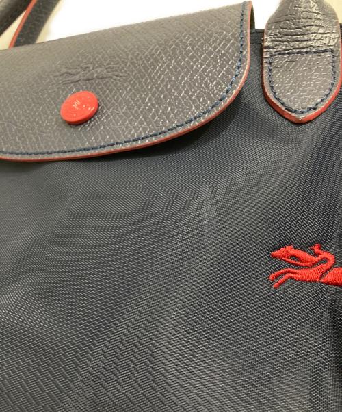 LONGCHAMP（ロンシャン）LONGCHAMP (ロンシャン) 折り畳みトートバッグ ネイビーの古着・服飾アイテム