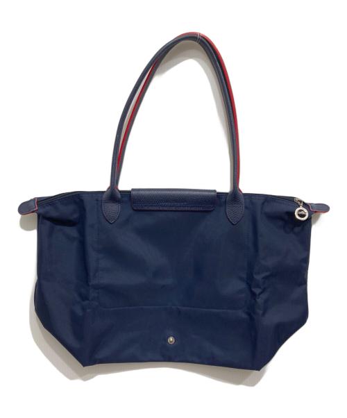 LONGCHAMP（ロンシャン）LONGCHAMP (ロンシャン) 折り畳みトートバッグ ネイビーの古着・服飾アイテム